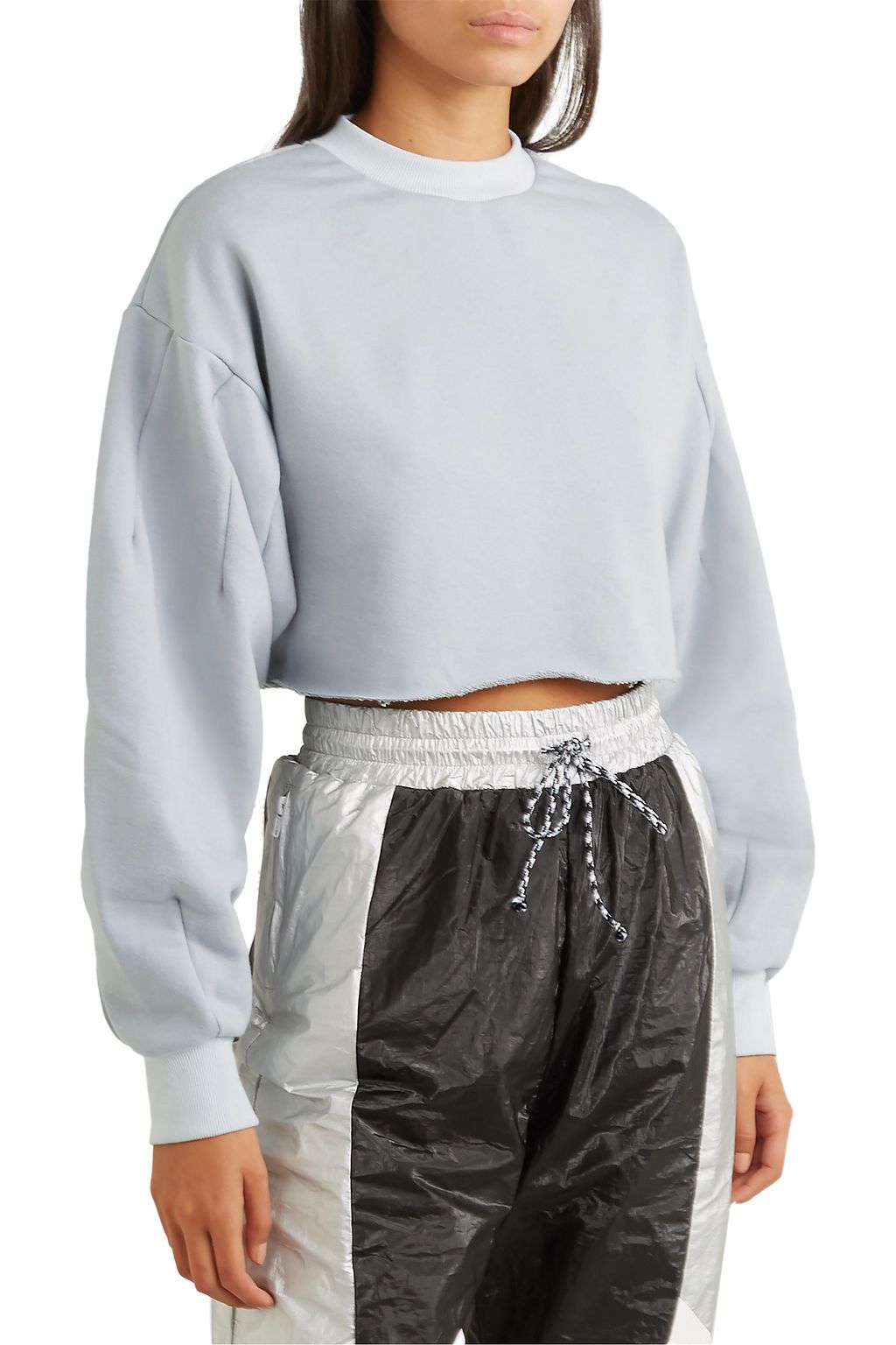 TWENTY MONTRÉAL Pride cropped cotton-blend jersey top