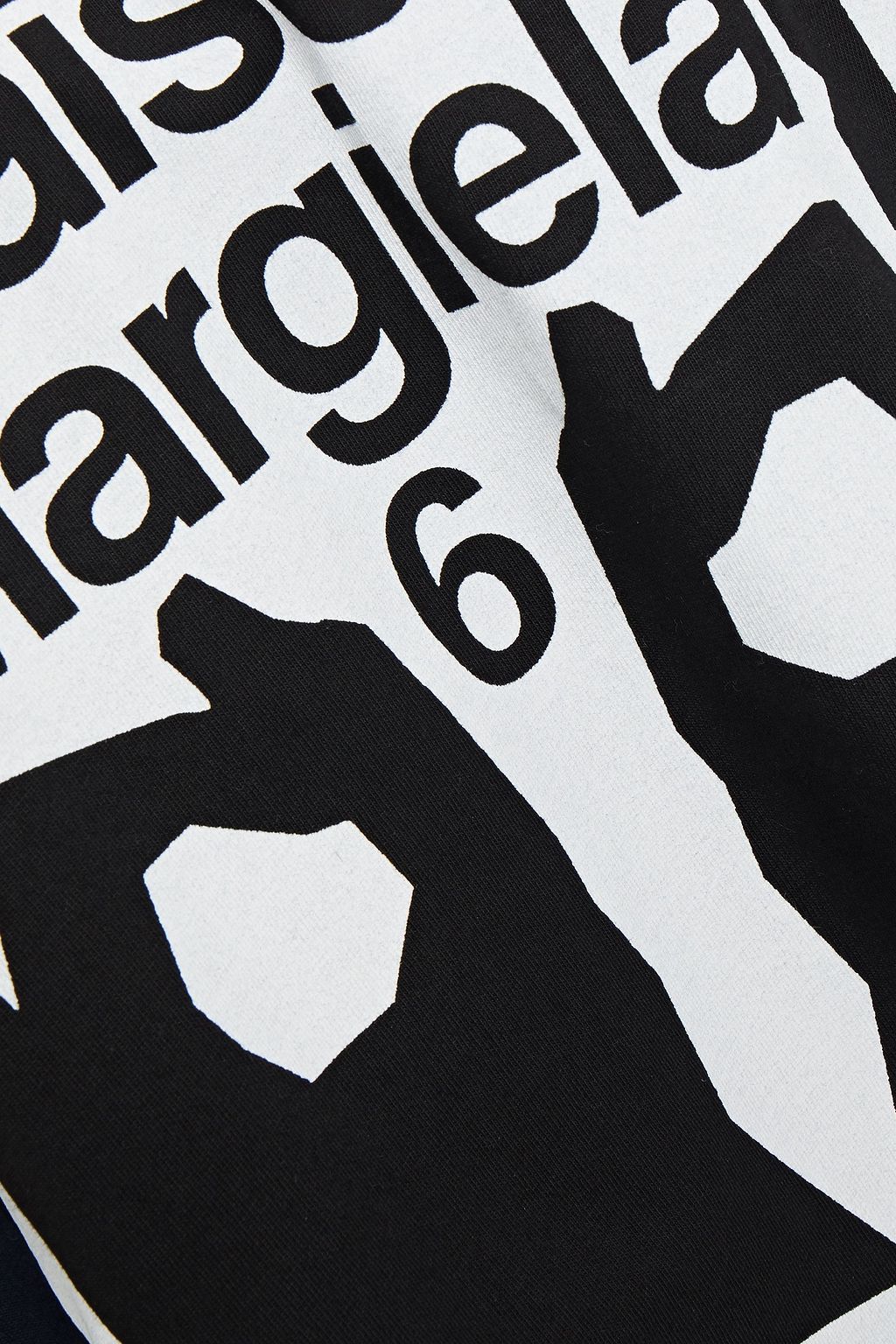 MM6 MAISON MARGIELA Printed French cotton-terry hooded mini dress