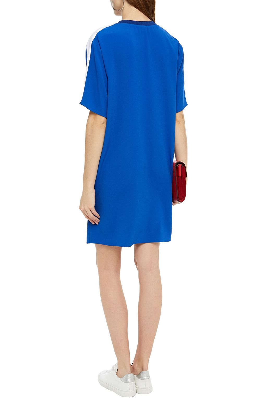 KENZO Embroidered crepe mini dress