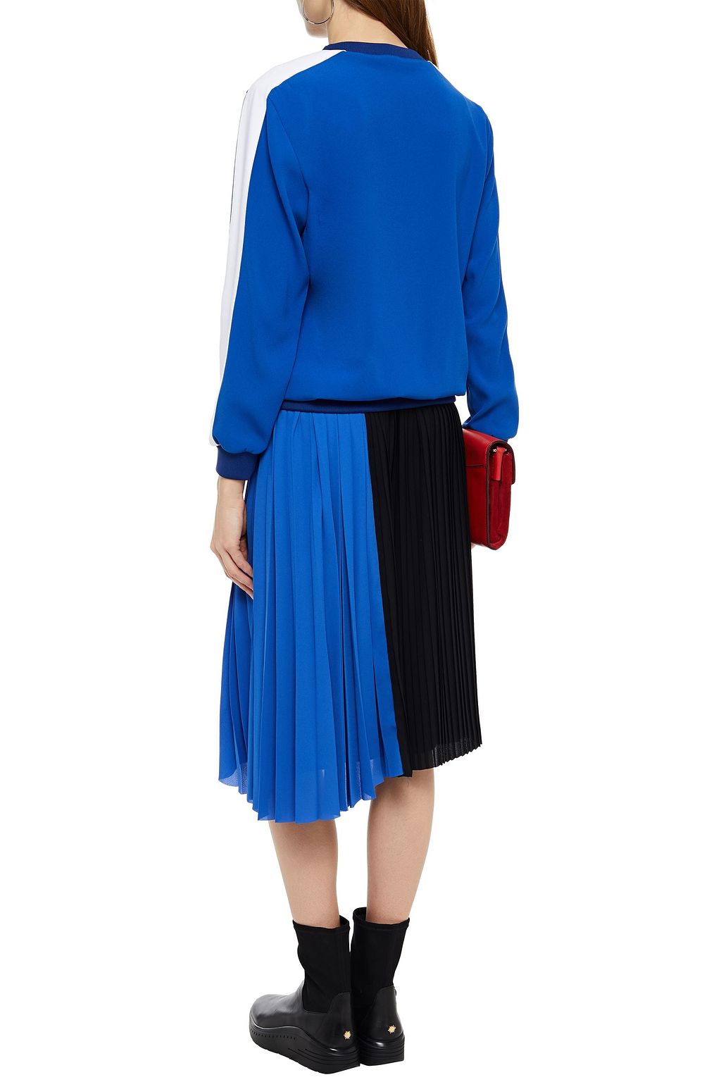 KENZO Embroidered striped crepe sweatshirt