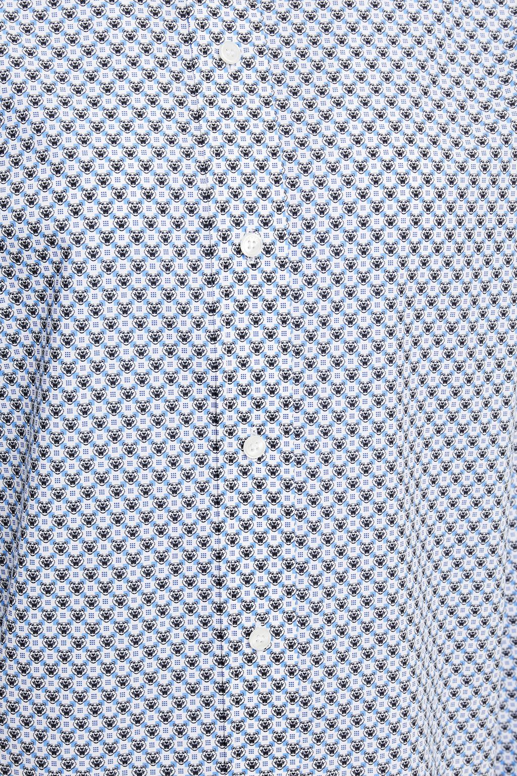 KENZO Printed cotton-poplin shirt