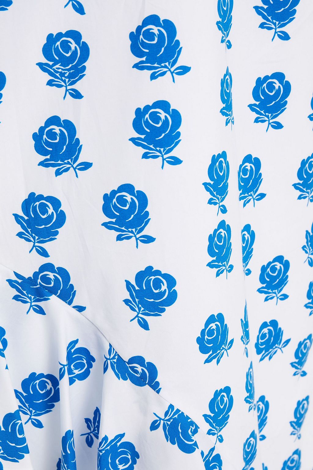 KENZO Ruffled floral-print cotton-poplin dress