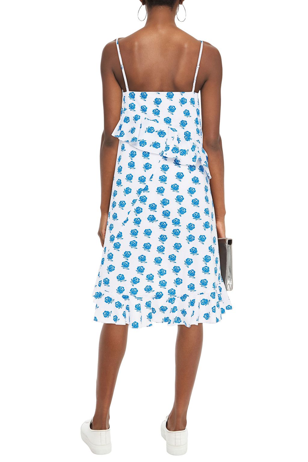 KENZO Ruffled floral-print cotton-poplin dress