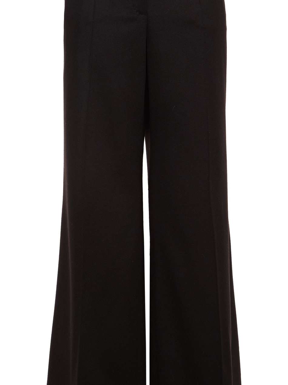cashmere-felt wide-leg pants