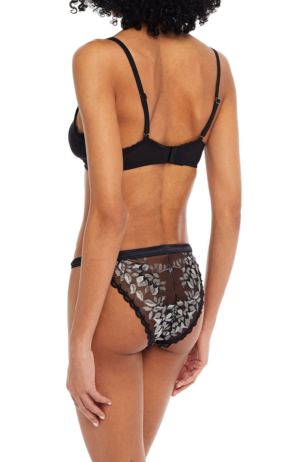 COSABELLA Mid-rise embroidered stretch-lace briefs