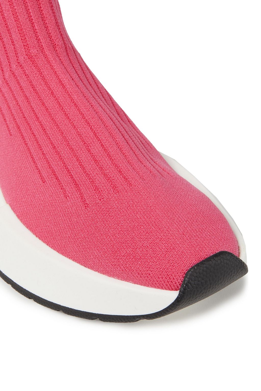 MM6 MAISON MARGIELA Jacquard-trimmed stretch-knit slip-on sneakers