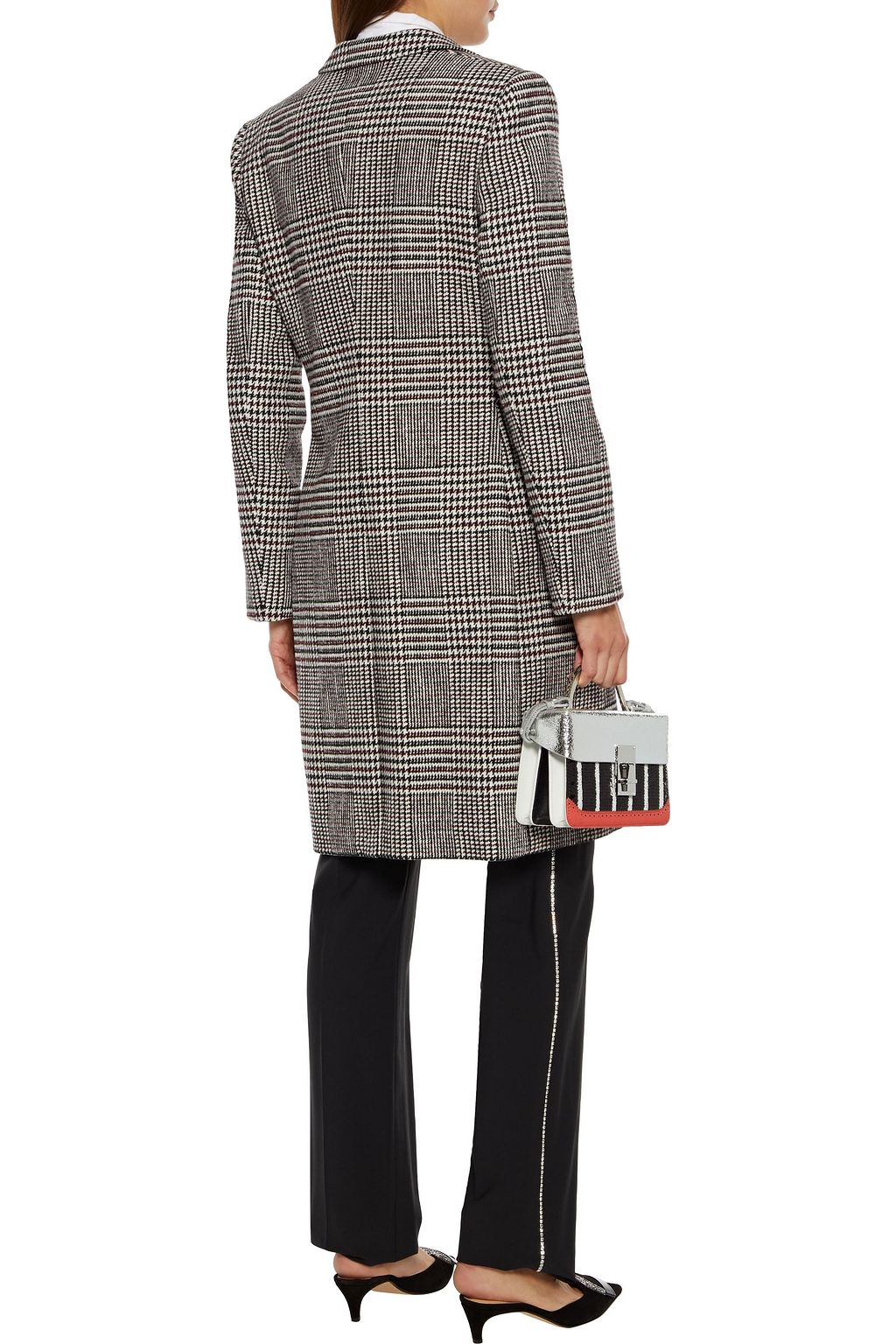DOLCE&GABBANA Prince of Wales checked cotton-blend coat