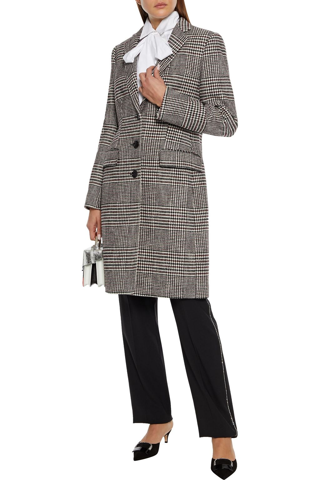 DOLCE&GABBANA Prince of Wales checked cotton-blend coat
