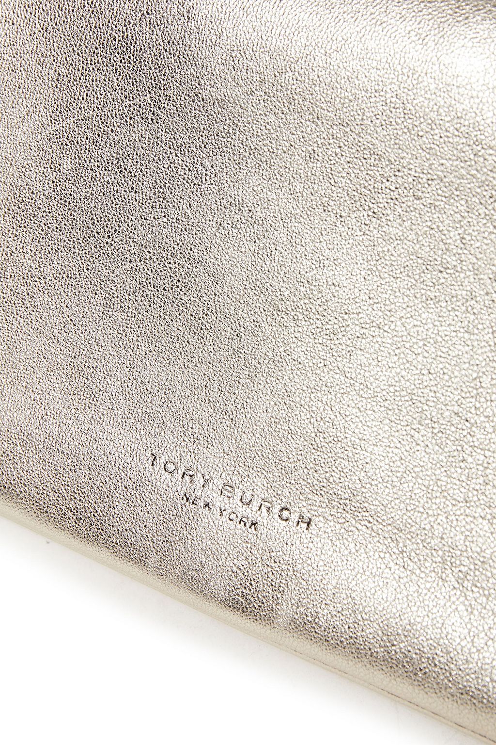TORY BURCH Metallic leather wallet
