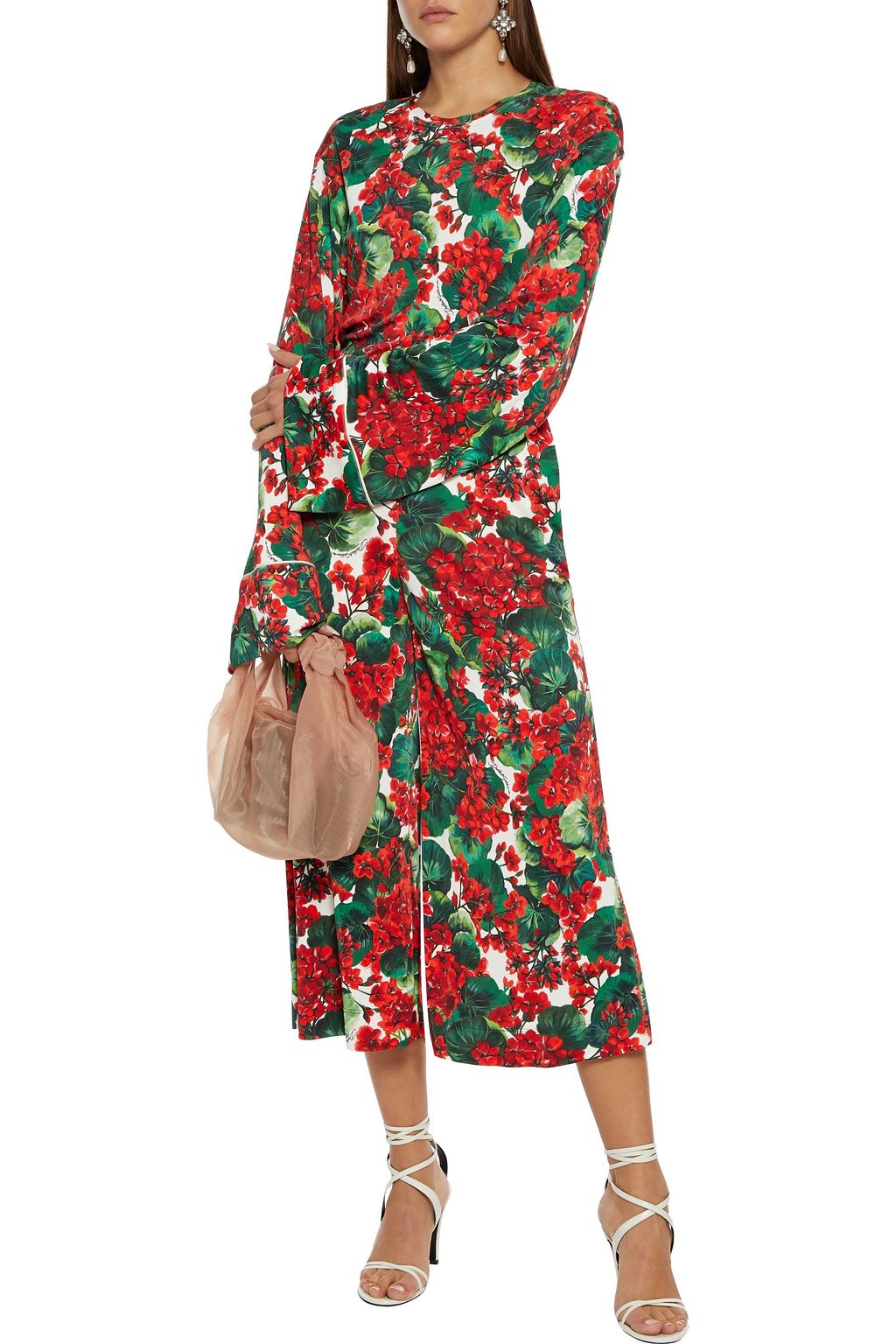 DOLCE&GABBANA Floral-print jersey top