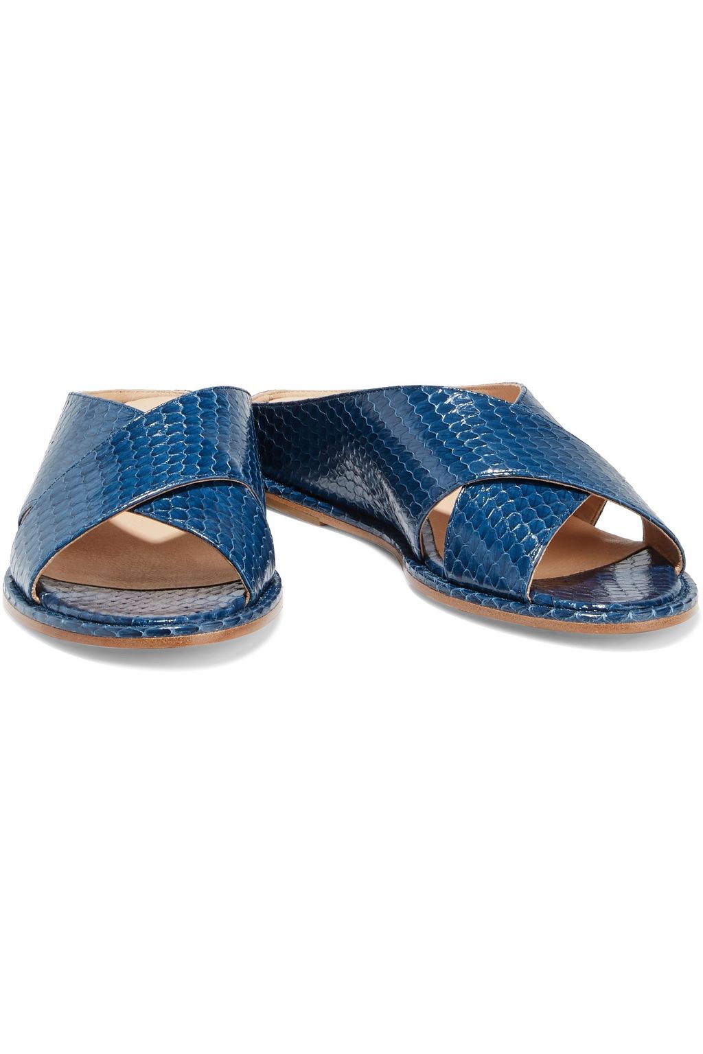 GABRIELA HEARST Ellington elaphe slides | Sale up to 70% off | THE OUTNET