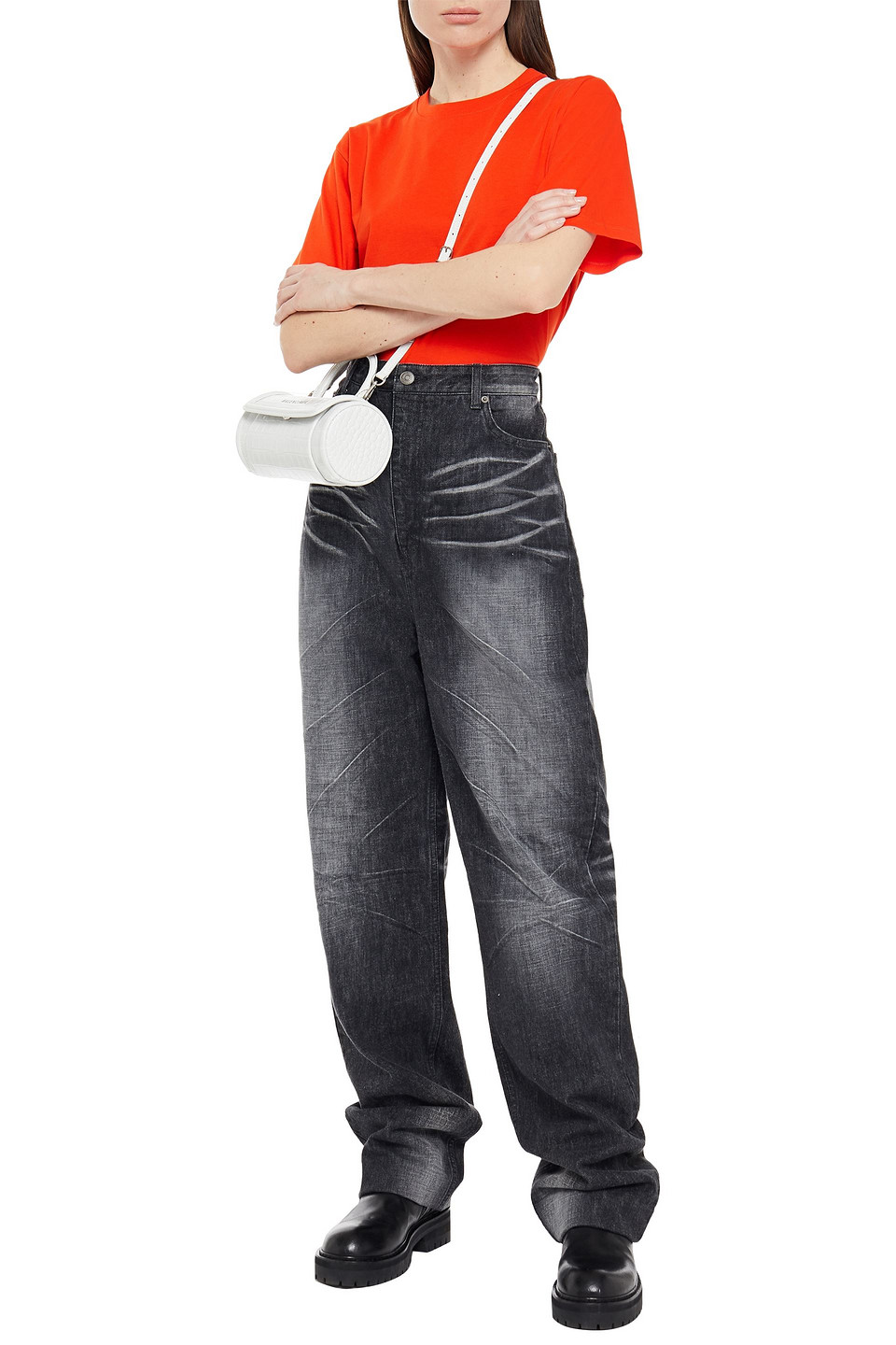 Balenciaga Faded High-rise Wide-leg 