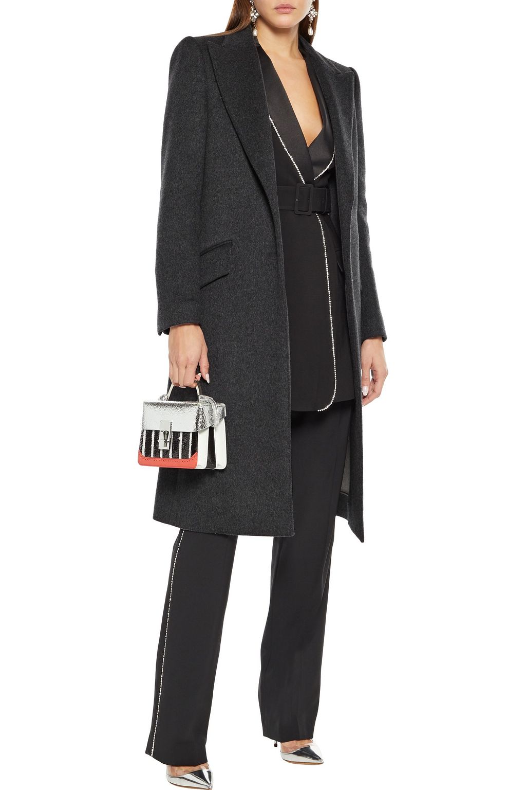 DOLCE&GABBANA Wool and cashmere-blend felt coat