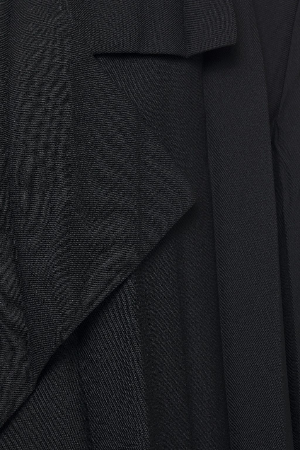 BALENCIAGA Oversized pleated wool-blend twill trench coat