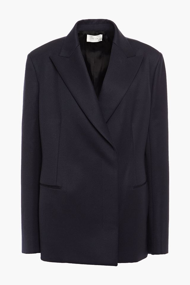 Lanois double-breasted wool-twill blazer