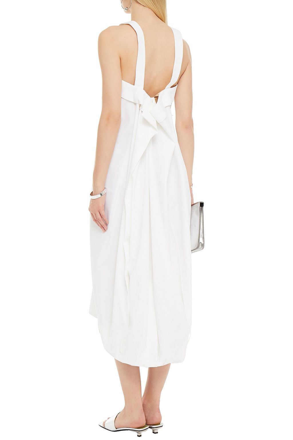 MAISON MARGIELA Zip-detailed cotton-twill midi dress