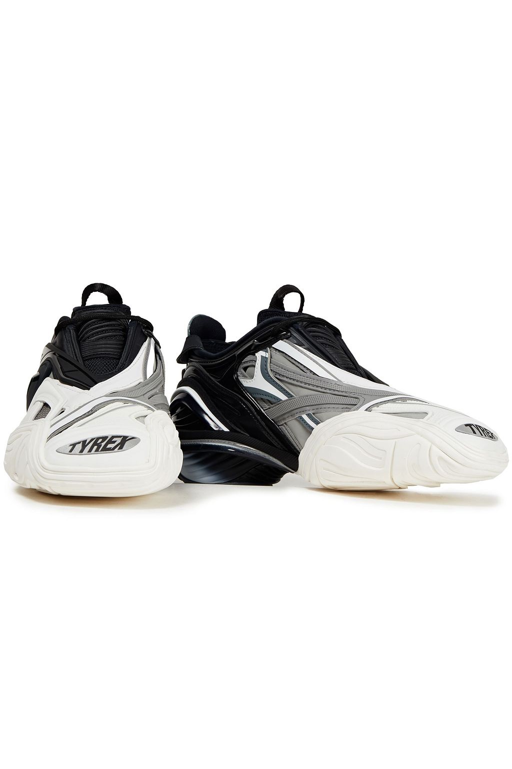 BALENCIAGA Tyrex Sneakers aus Kunstleder, Mesh und Gummi mit Logoprint