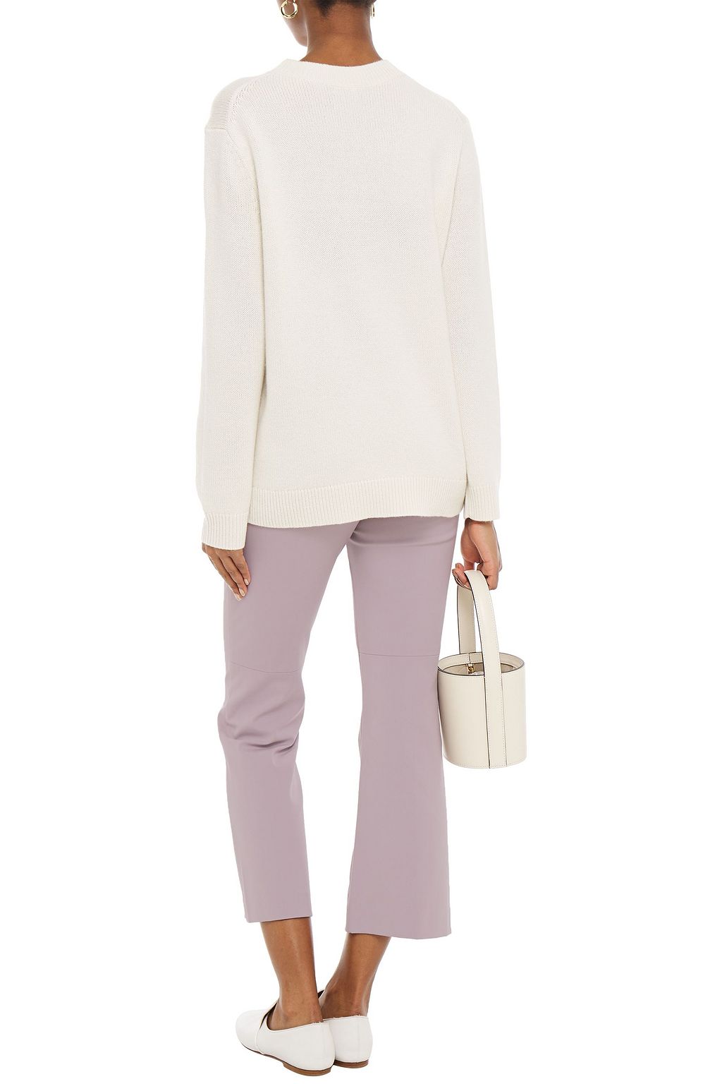 THEORY Cotton-blend kick-flare pants