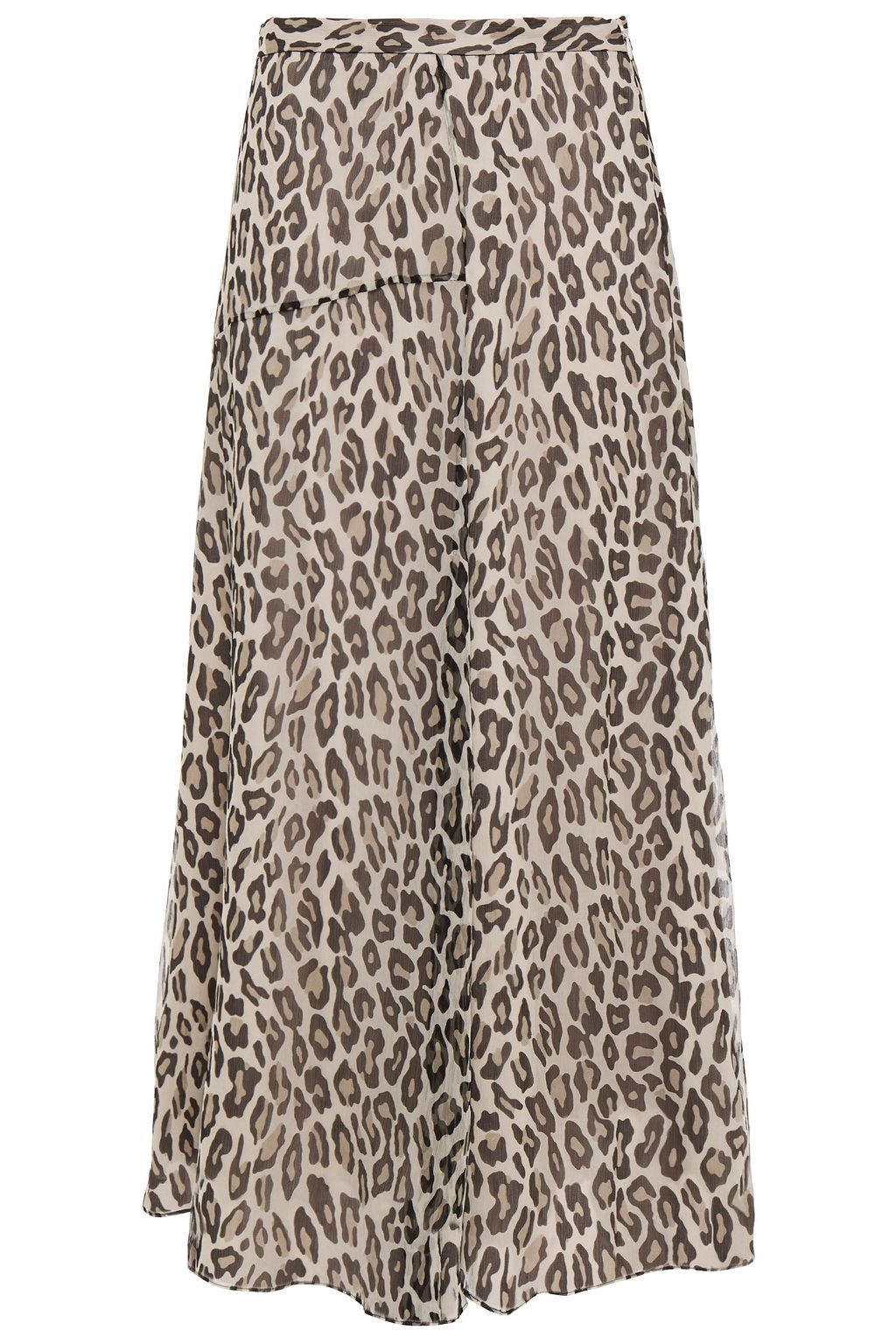 leopard skirt silk