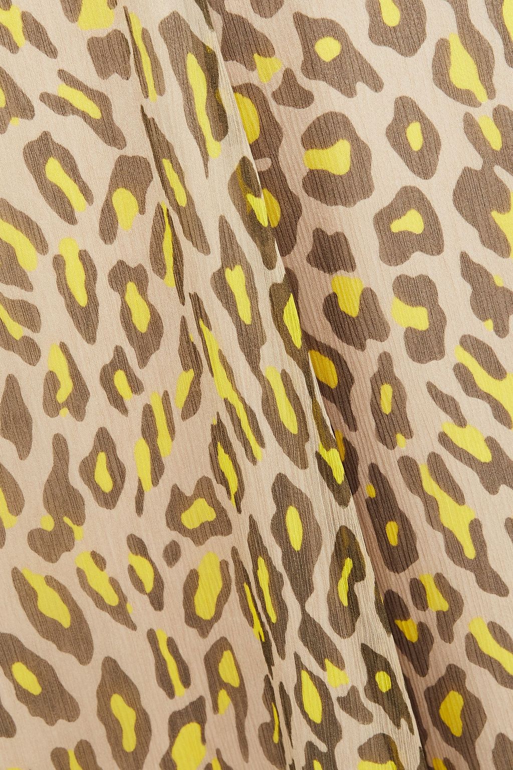 THEORY Leopard-print silk-georgette midi skirt