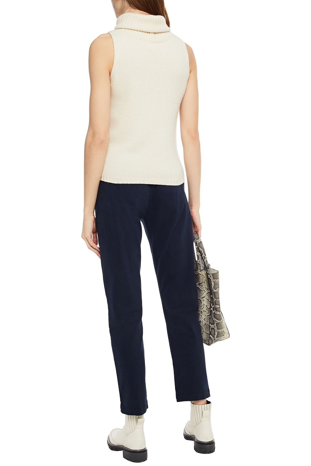 7 FOR ALL MANKIND Cotton-blend twill slim-leg pants