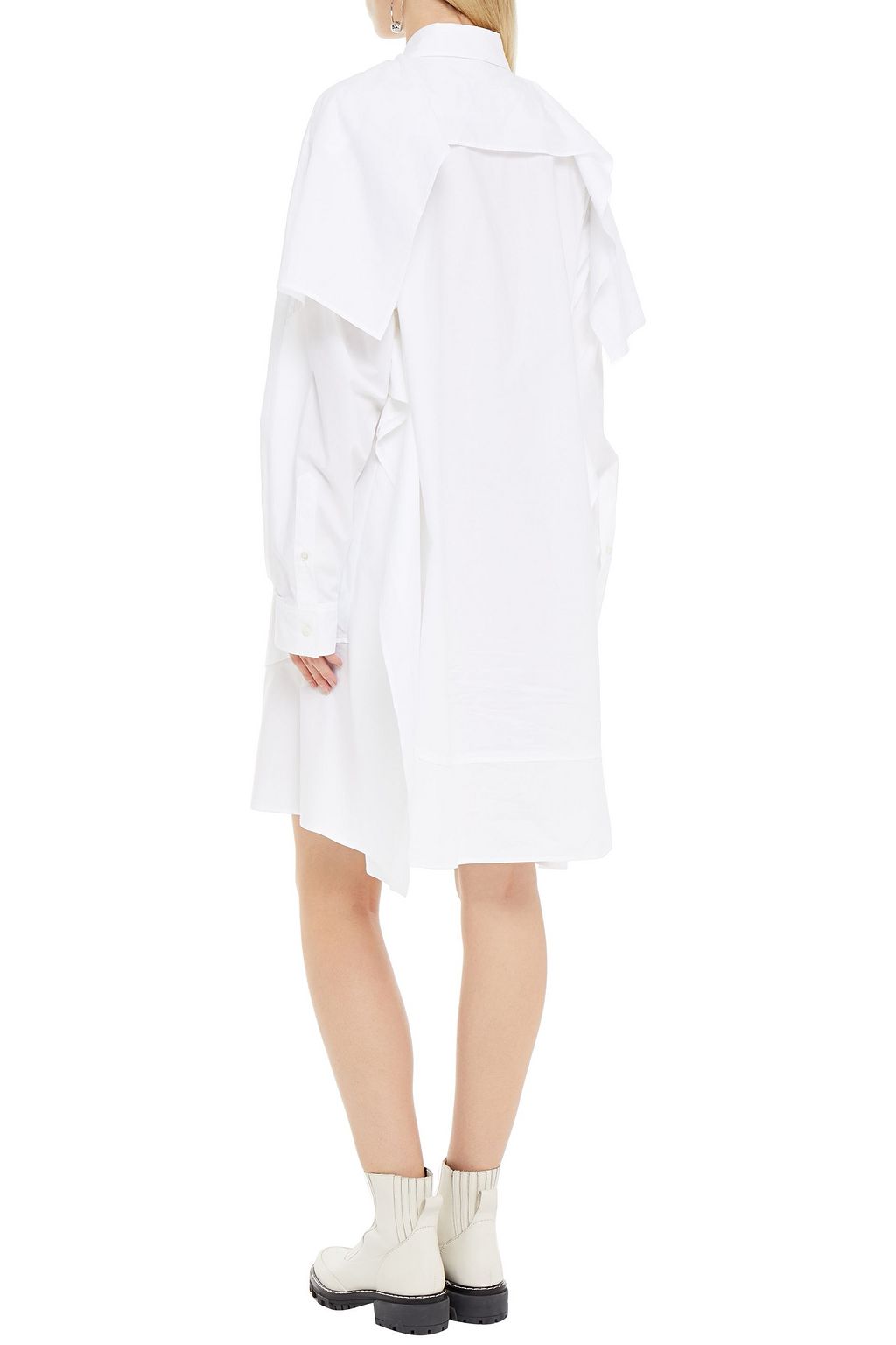 MM6 MAISON MARGIELA Drapiertes Oversized-Hemdkleid aus Baumwollpopeline