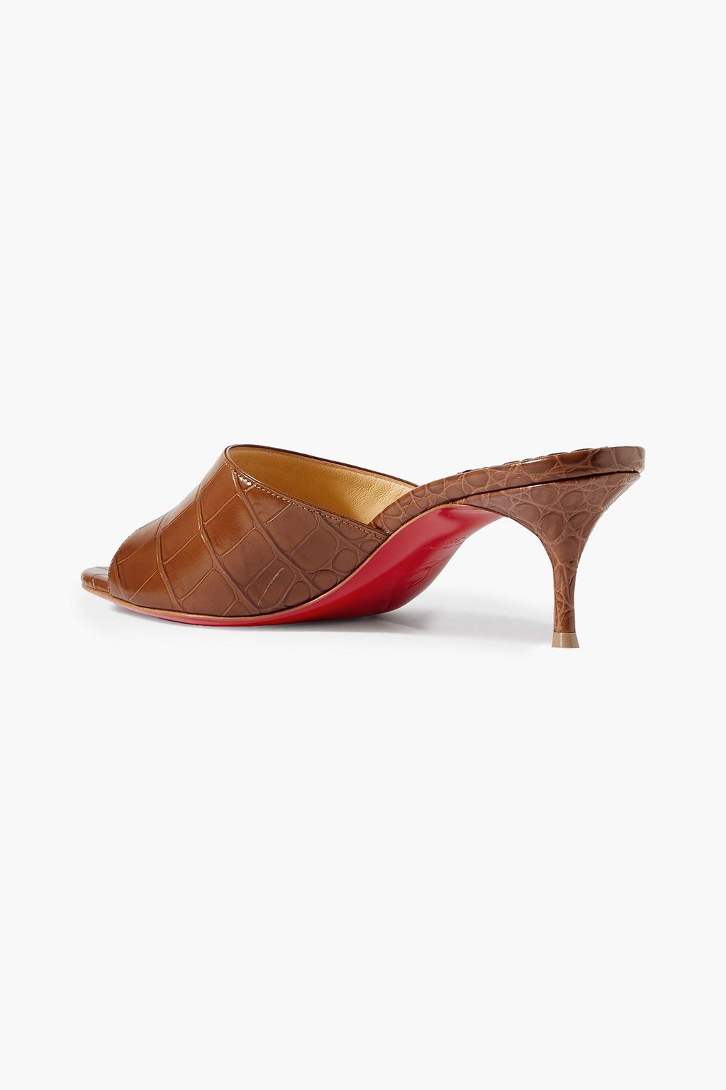 CHRISTIAN LOUBOUTIN East 55 croc-effect leather mules