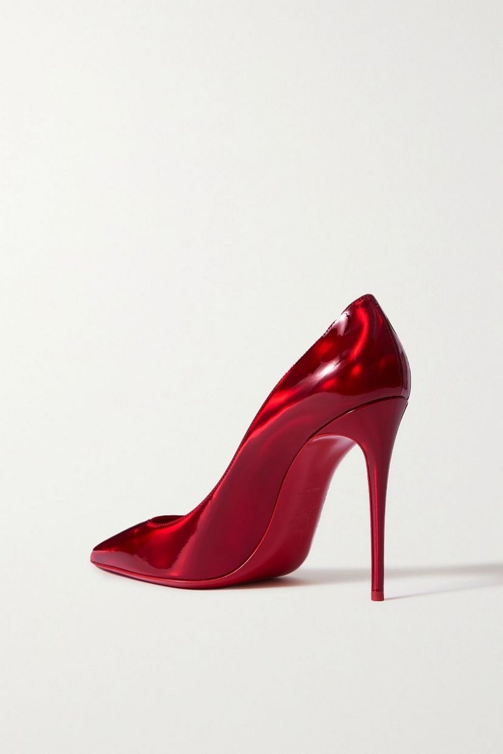 CHRISTIAN LOUBOUTIN Kate 100 iridescent leather pumps