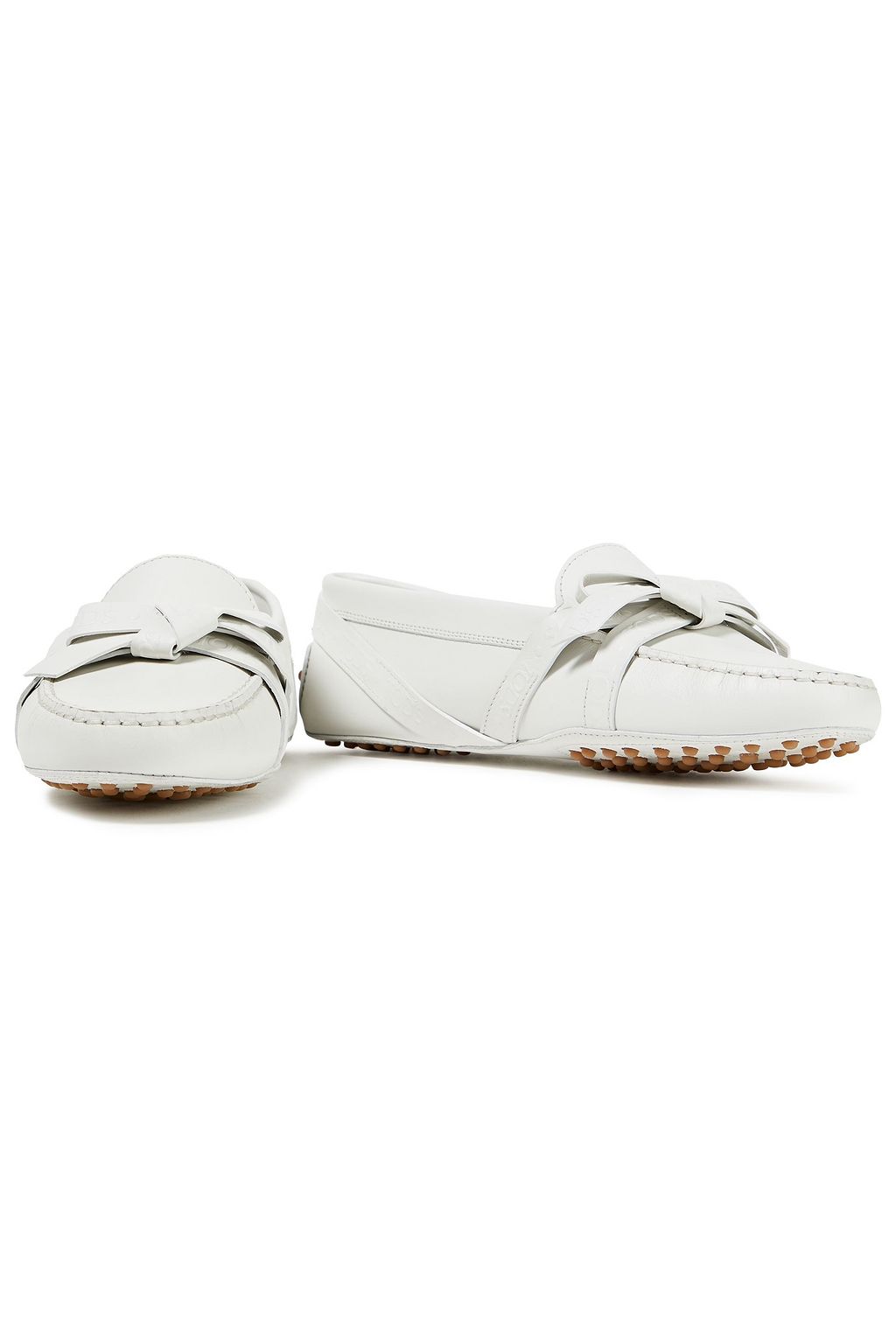 TOD'S Knotted leather loafers