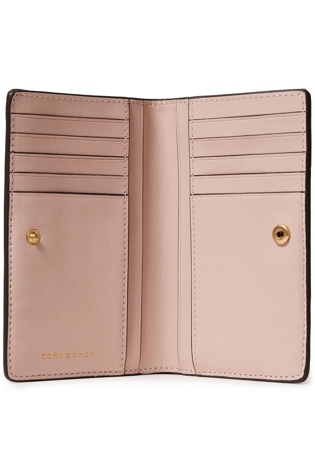 TORY BURCH Georgia metallic quilted leather wallet