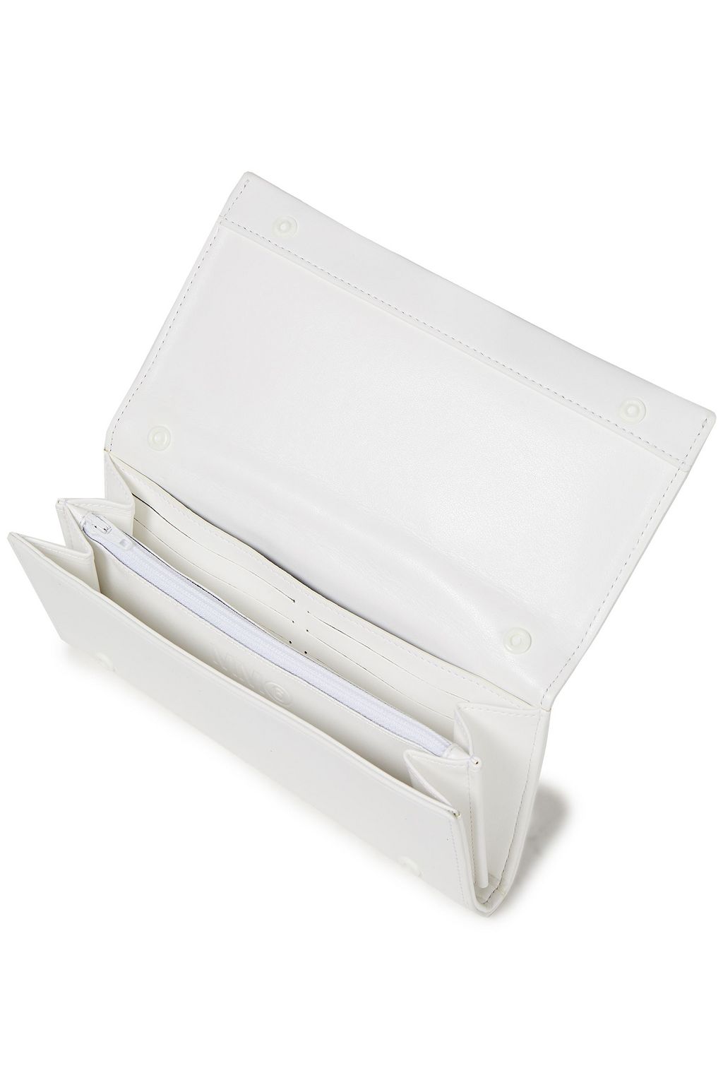 MM6 MAISON MARGIELA Embroidered faux leather wallet