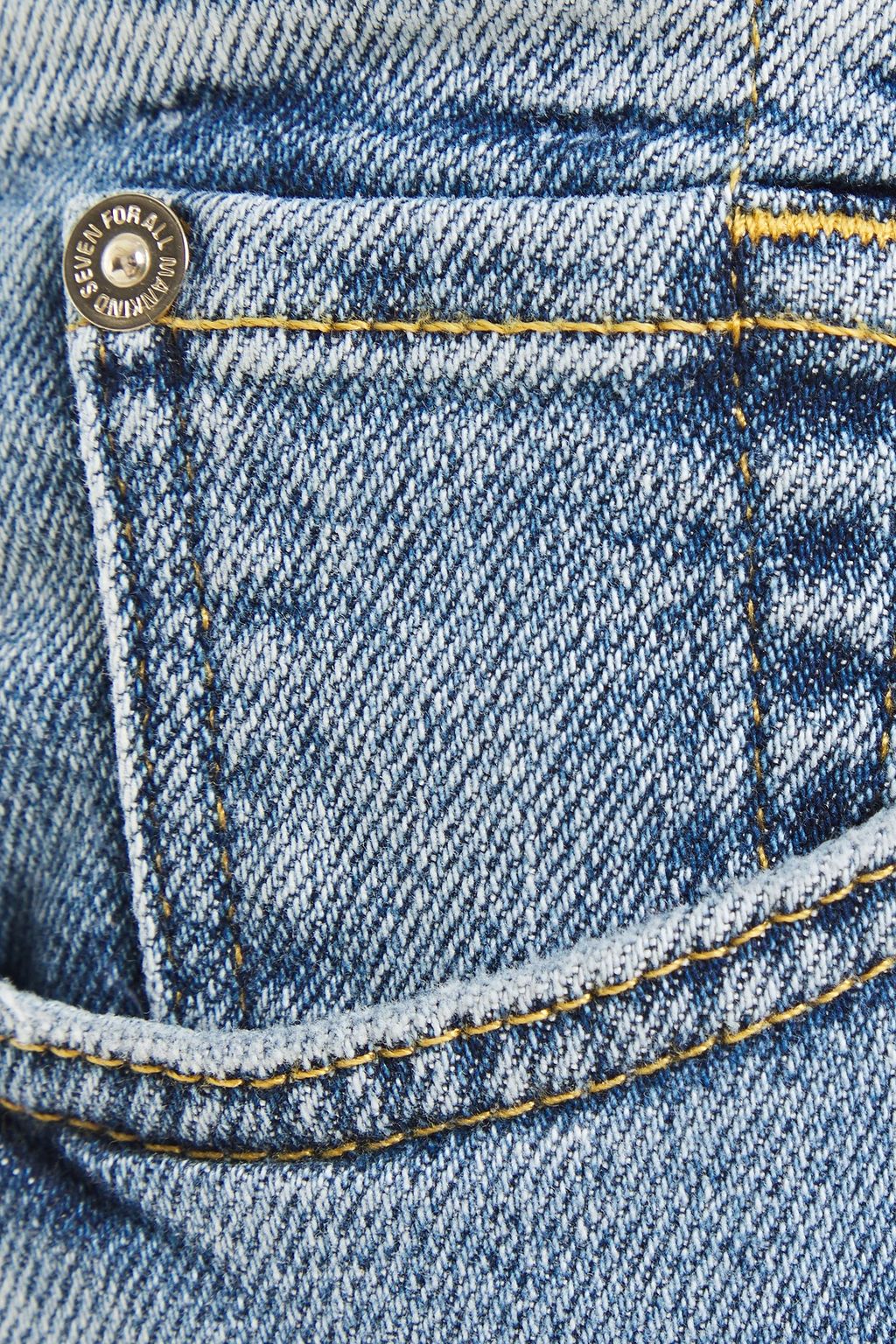 7 FOR ALL MANKIND Malia cropped distressed high-rise tapered jeans