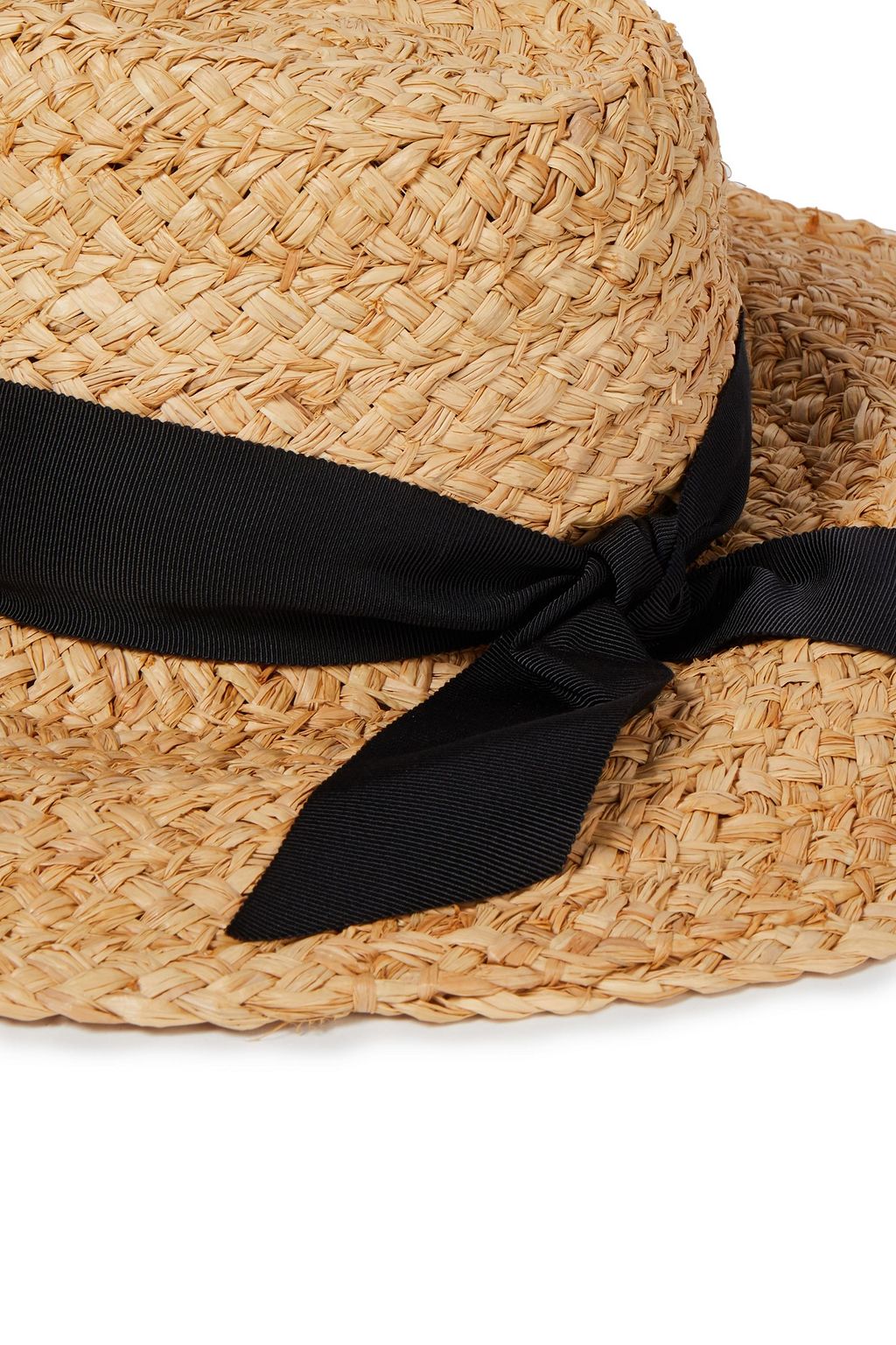 ZIMMERMANN Grosgrain-trimmed straw sunhat
