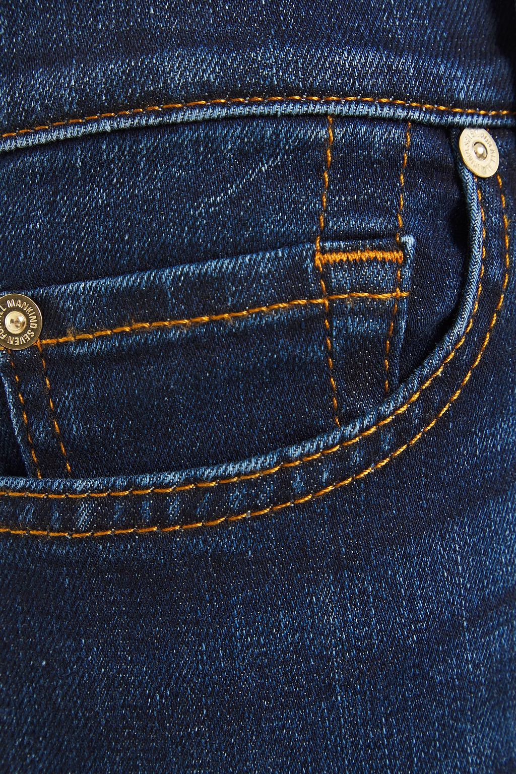 7 FOR ALL MANKIND The Straight cropped high-rise straight-leg jeans