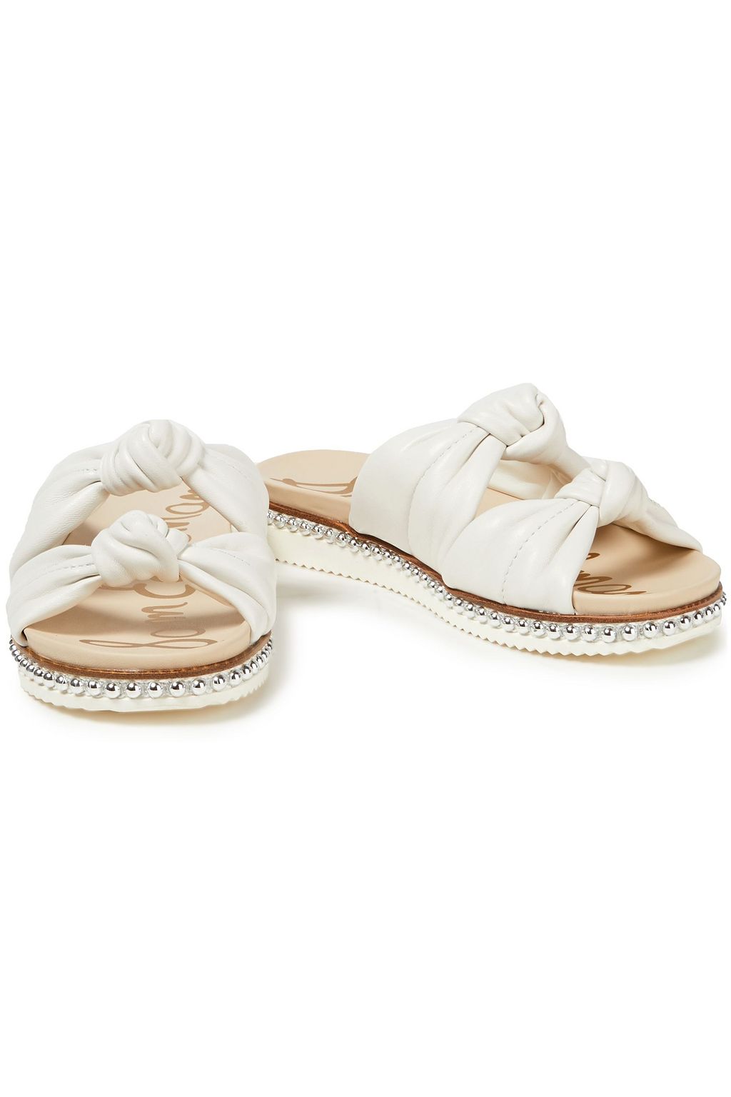SAM EDELMAN Alyse studded knotted leather slides