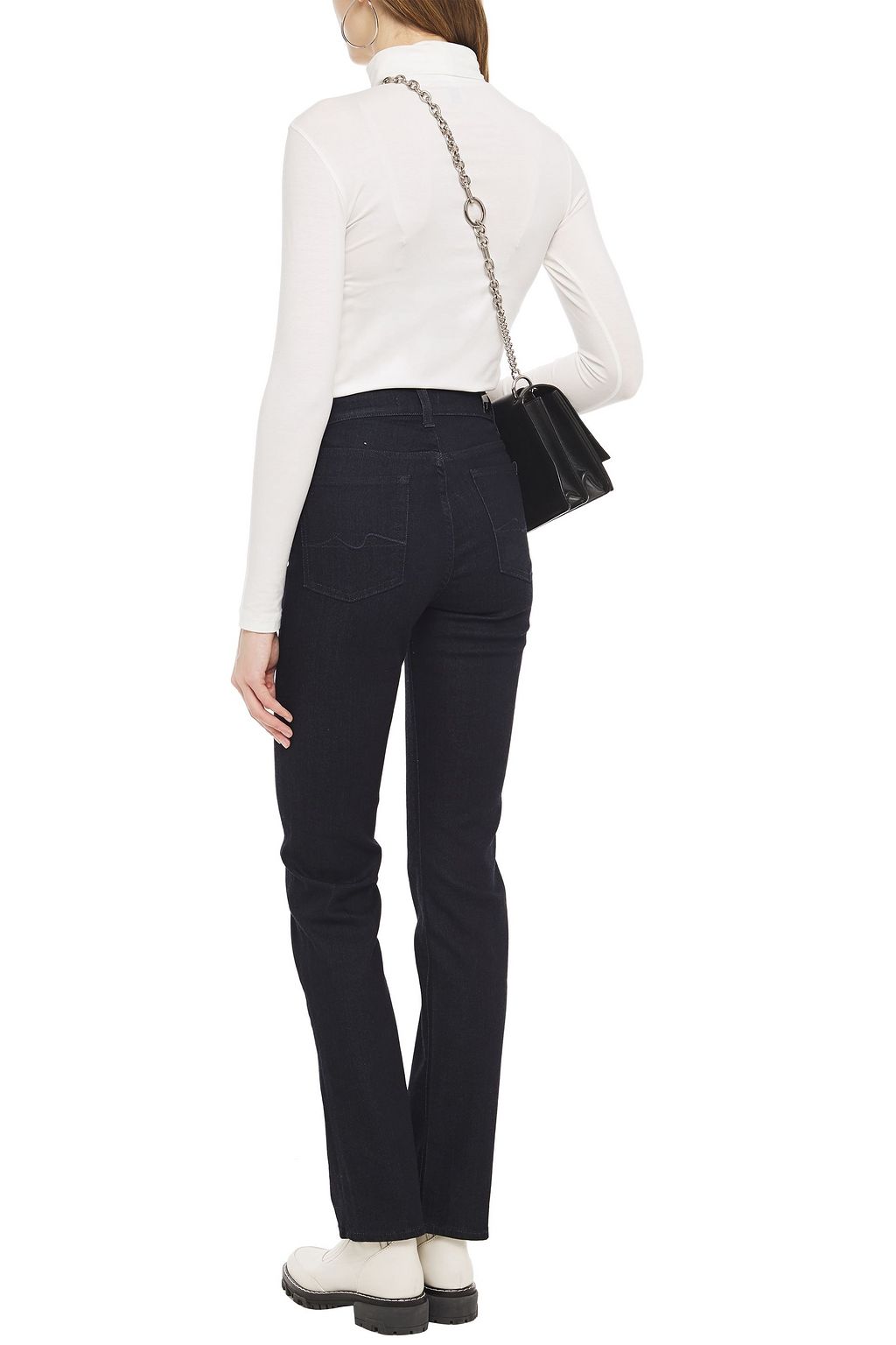 7 FOR ALL MANKIND The Straight high-rise straight-leg jeans