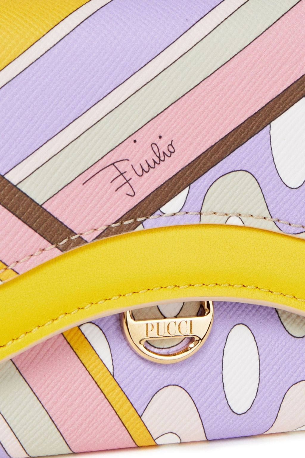 PUCCI Leather-trimmed printed coated-canvas wallet