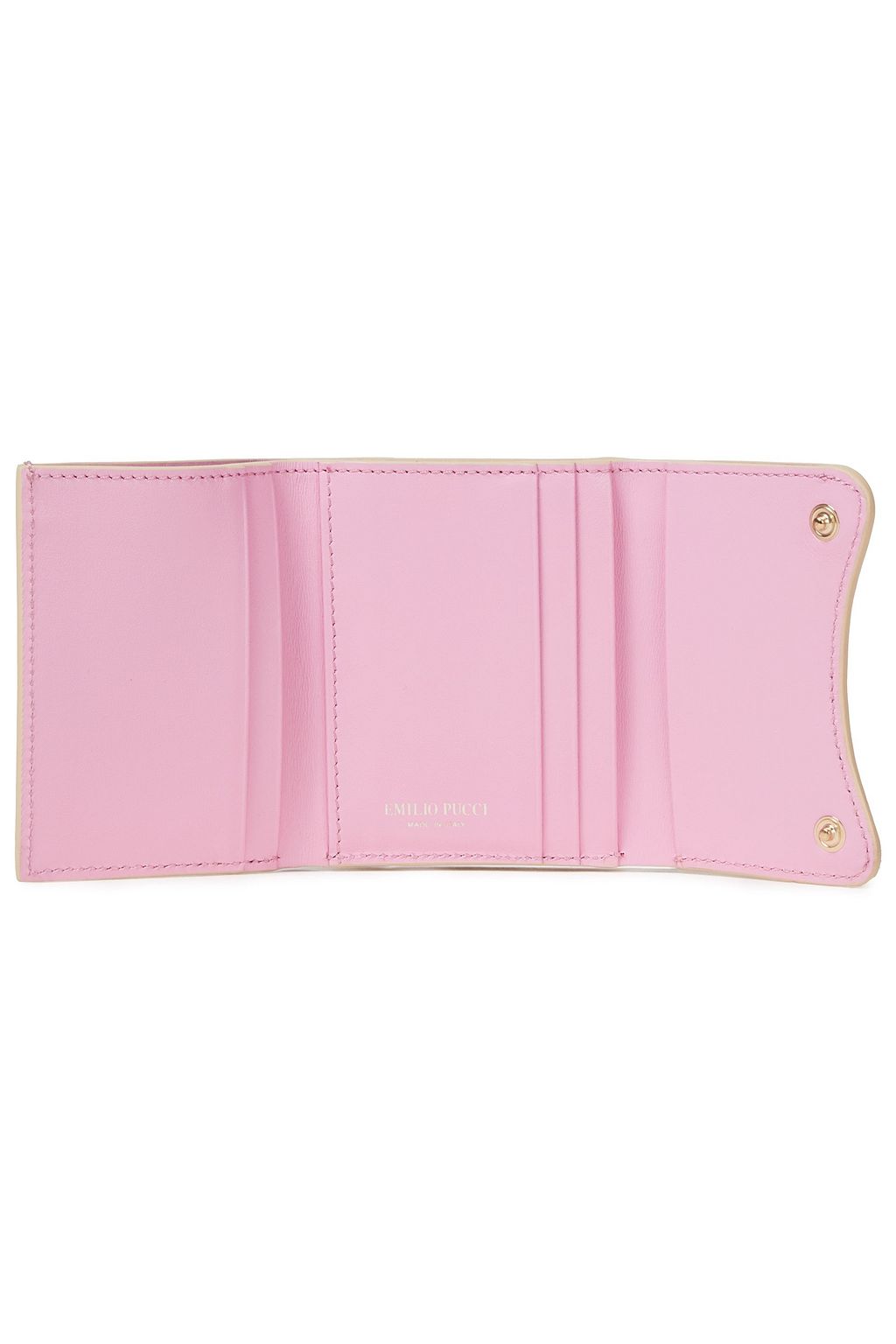 PUCCI Leather-trimmed printed coated-canvas wallet