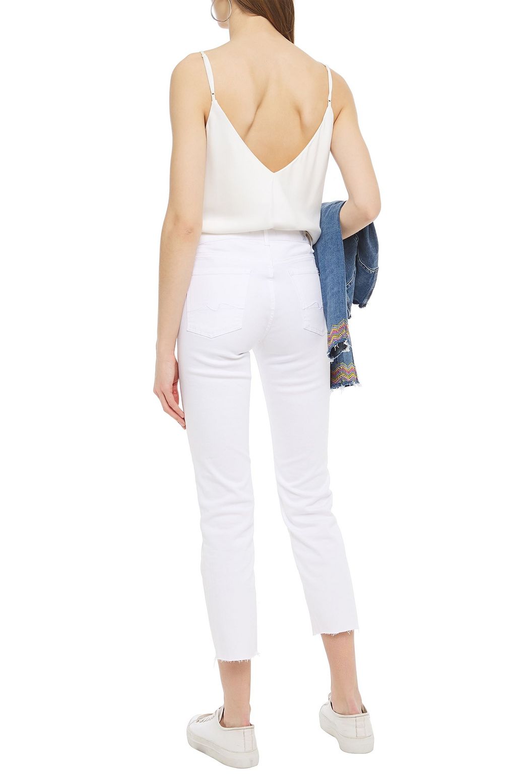 7 FOR ALL MANKIND The Straight cropped high-rise straight-leg jeans