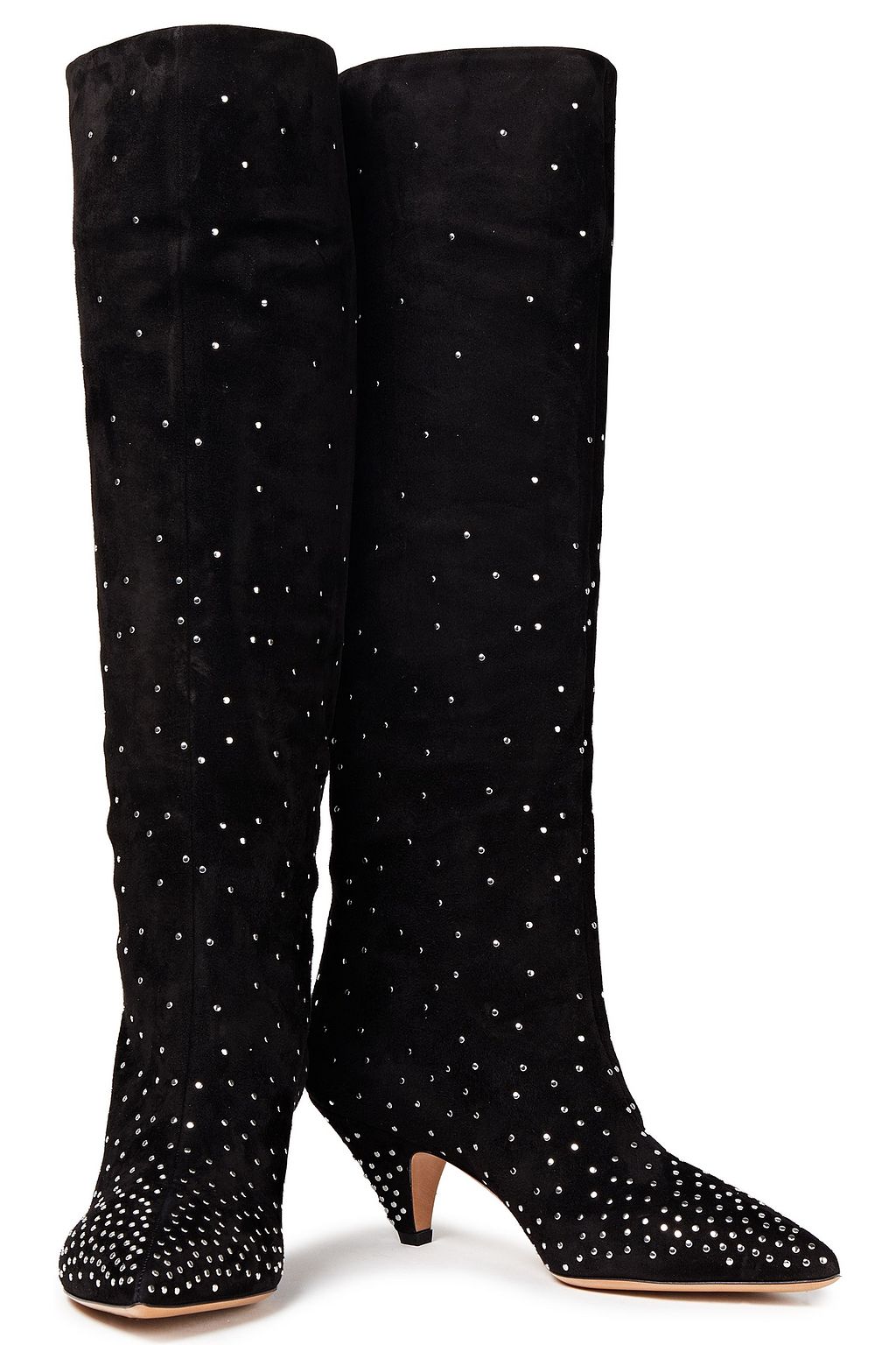 VALENTINO GARAVANI Studded suede knee boots