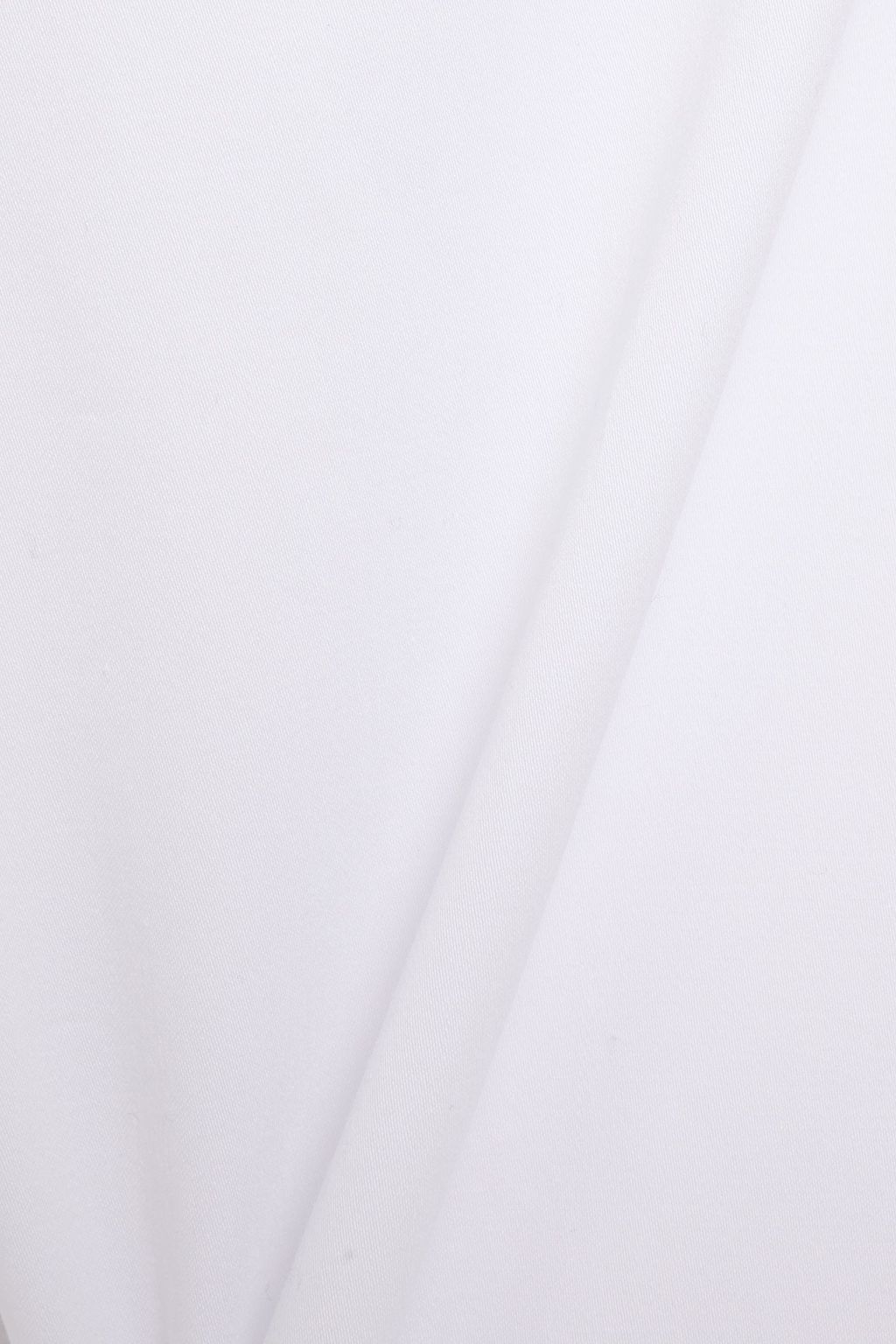 ALICE + OLIVIA Gathered cotton-blend poplin blouse