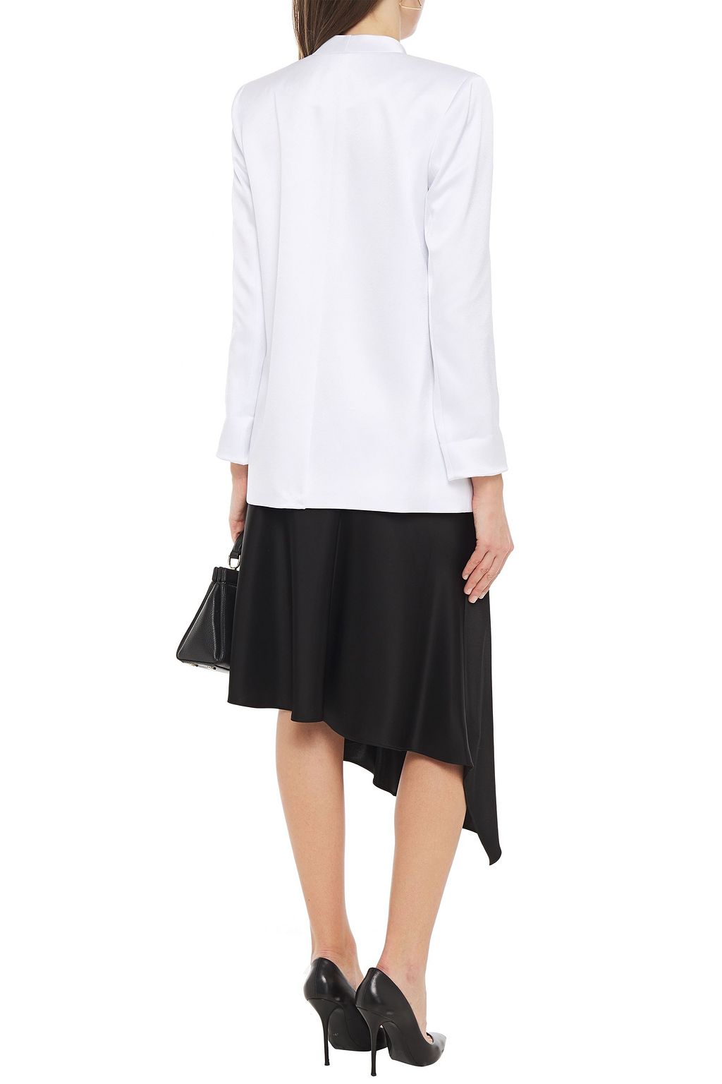 ALICE + OLIVIA Satin-crepe blazer