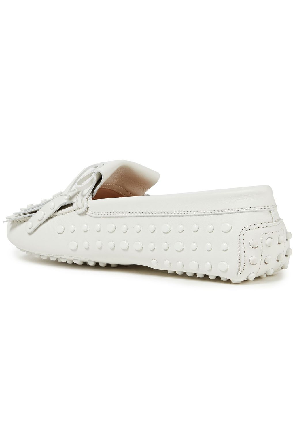TOD'S Fringed leather loafers
