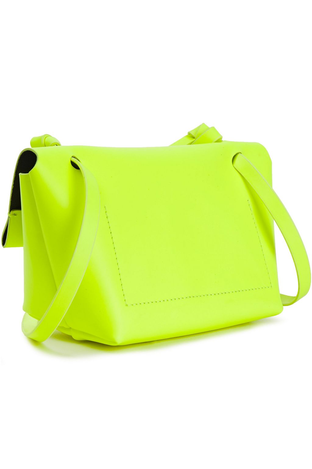 Bright yellow Mini neon leather shoulder bag Sale up to 70 off THE