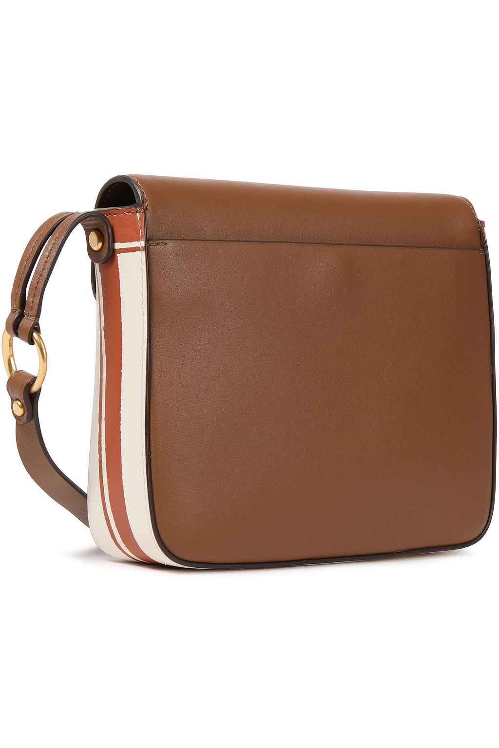 TORY BURCH Miller printed PVC and leather shoulder bag