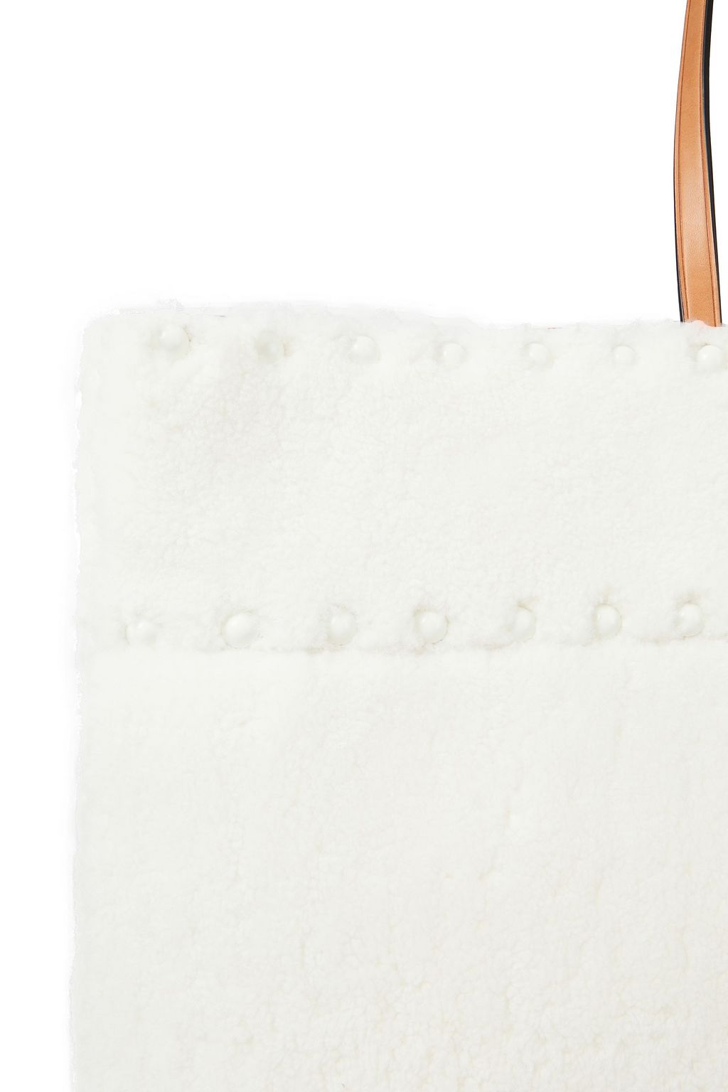TORY BURCH Reversible studded shearling tote