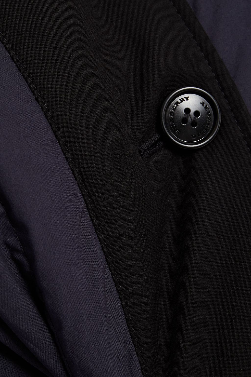 BURBERRY Two-tone paneled quilted cotton jacket