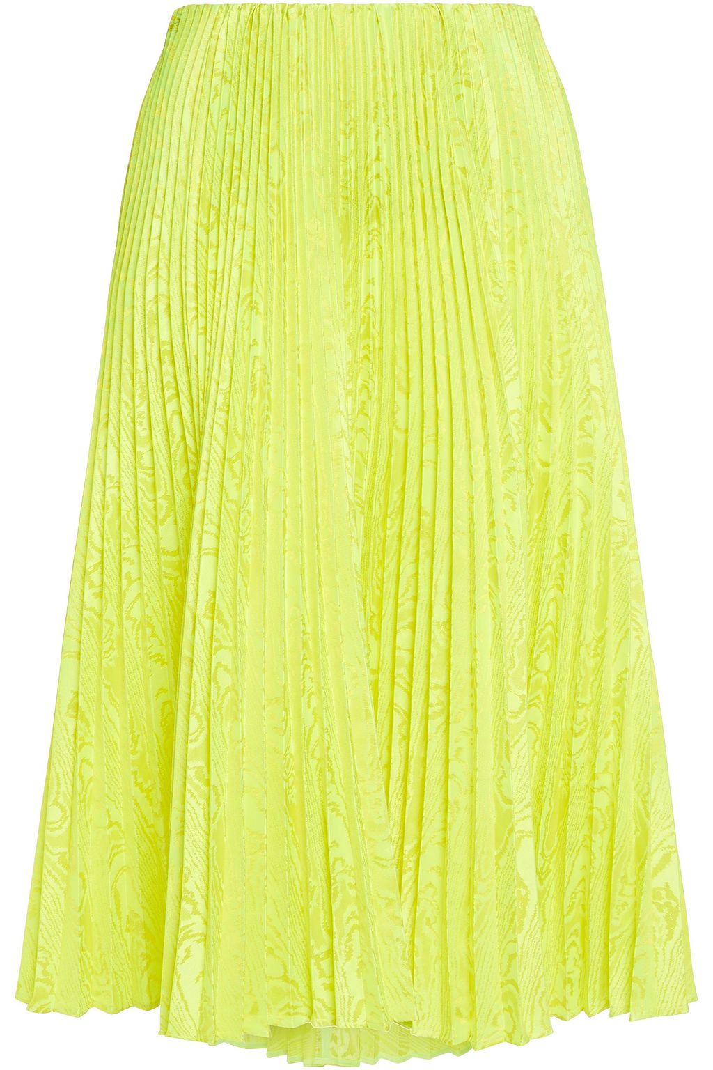 yellow pleated skirt image