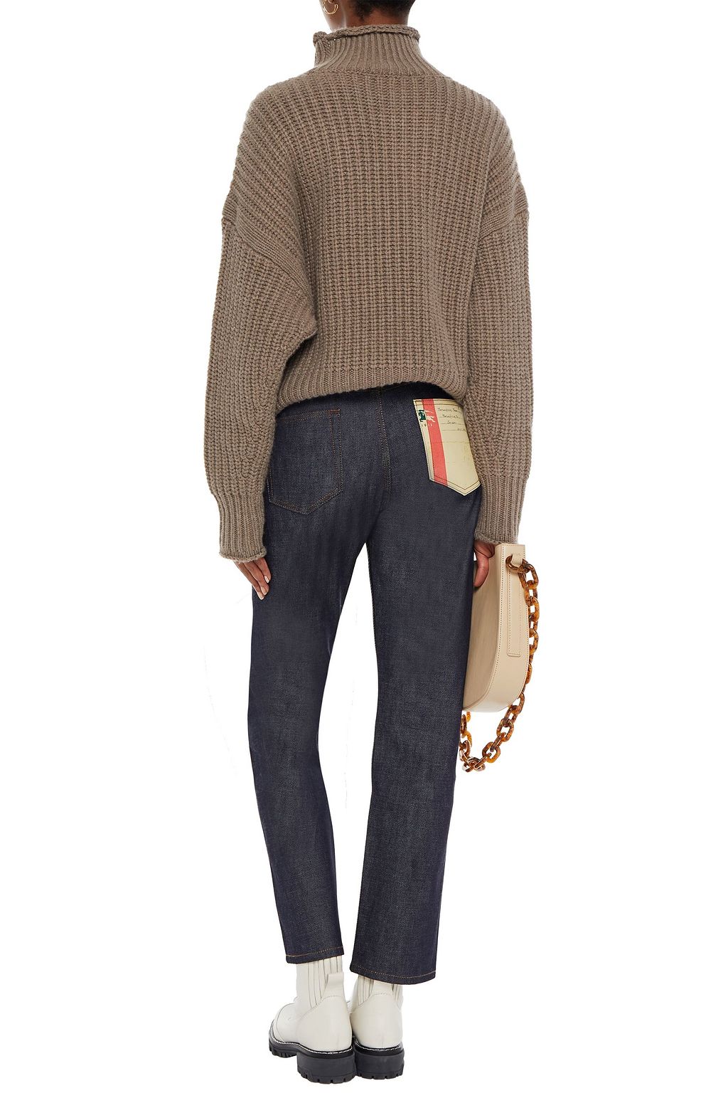 BURBERRY High-rise straight-leg jeans