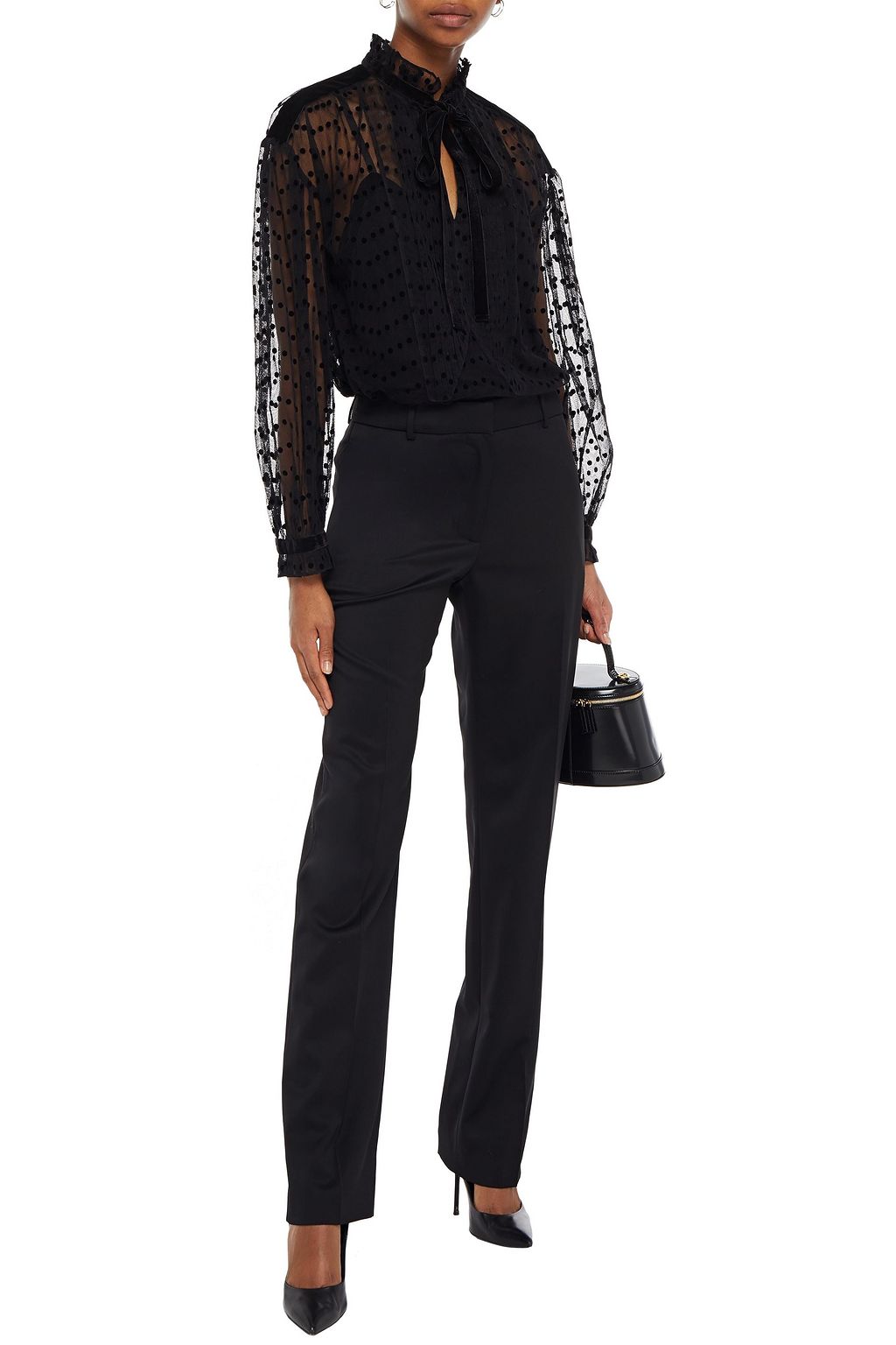 BURBERRY Stretch-wool straight-leg pants